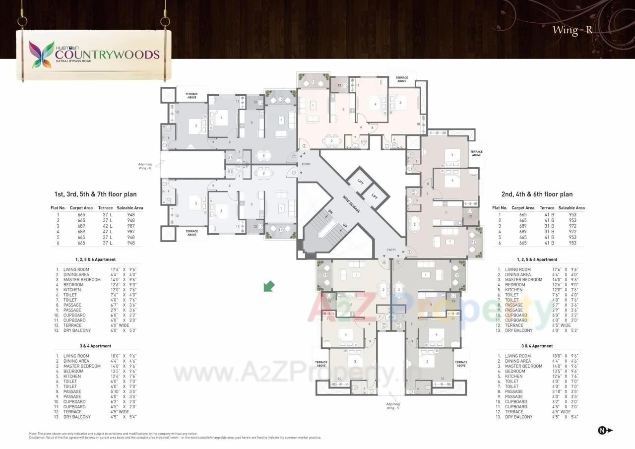 Layout of real estate project Hubtown Countrywoods  5 located at Kondhwa-bk, Pune, Maharashtra
