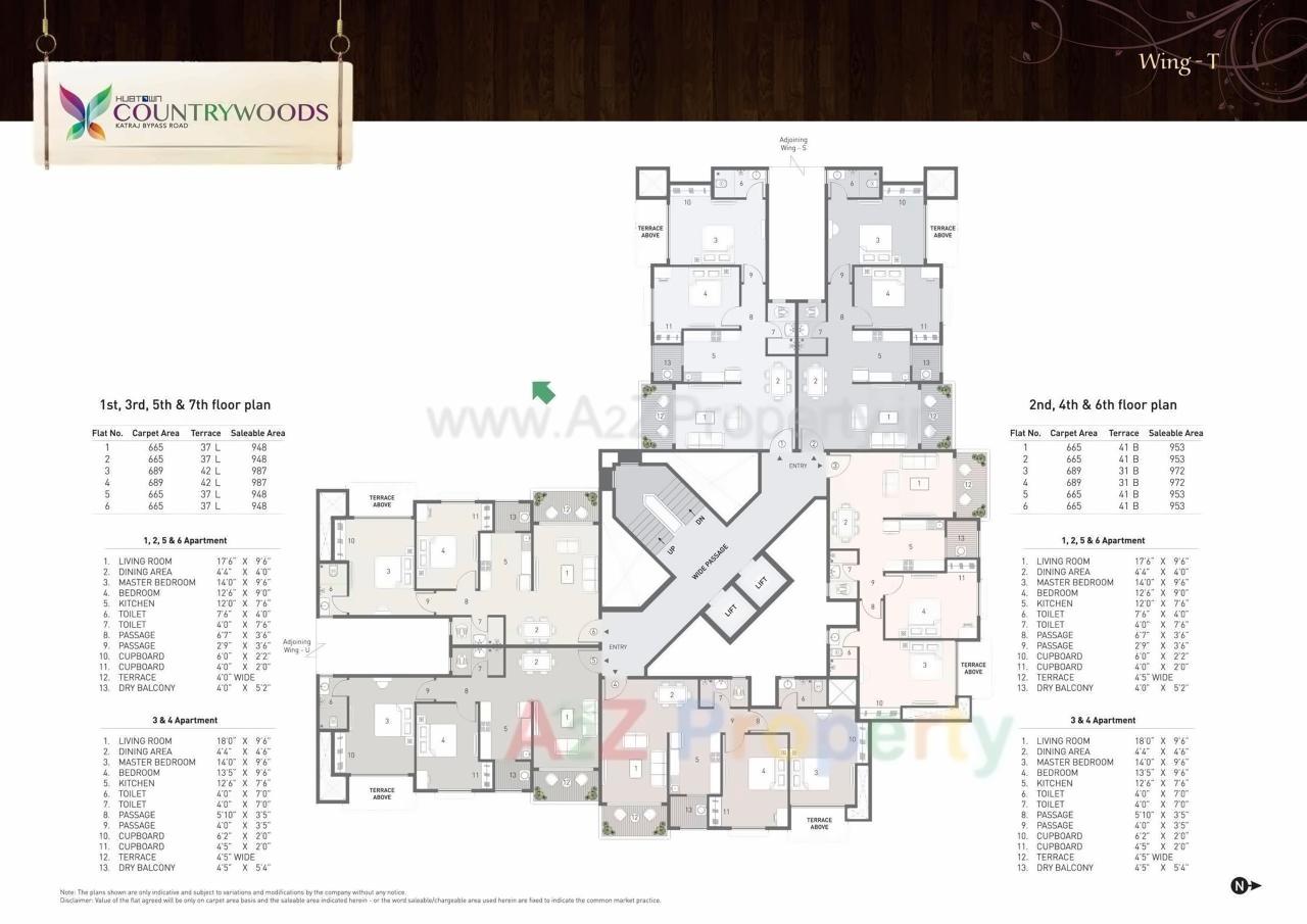 Layout of real estate project Hubtown Countrywoods  5 located at Kondhwa-bk, Pune, Maharashtra