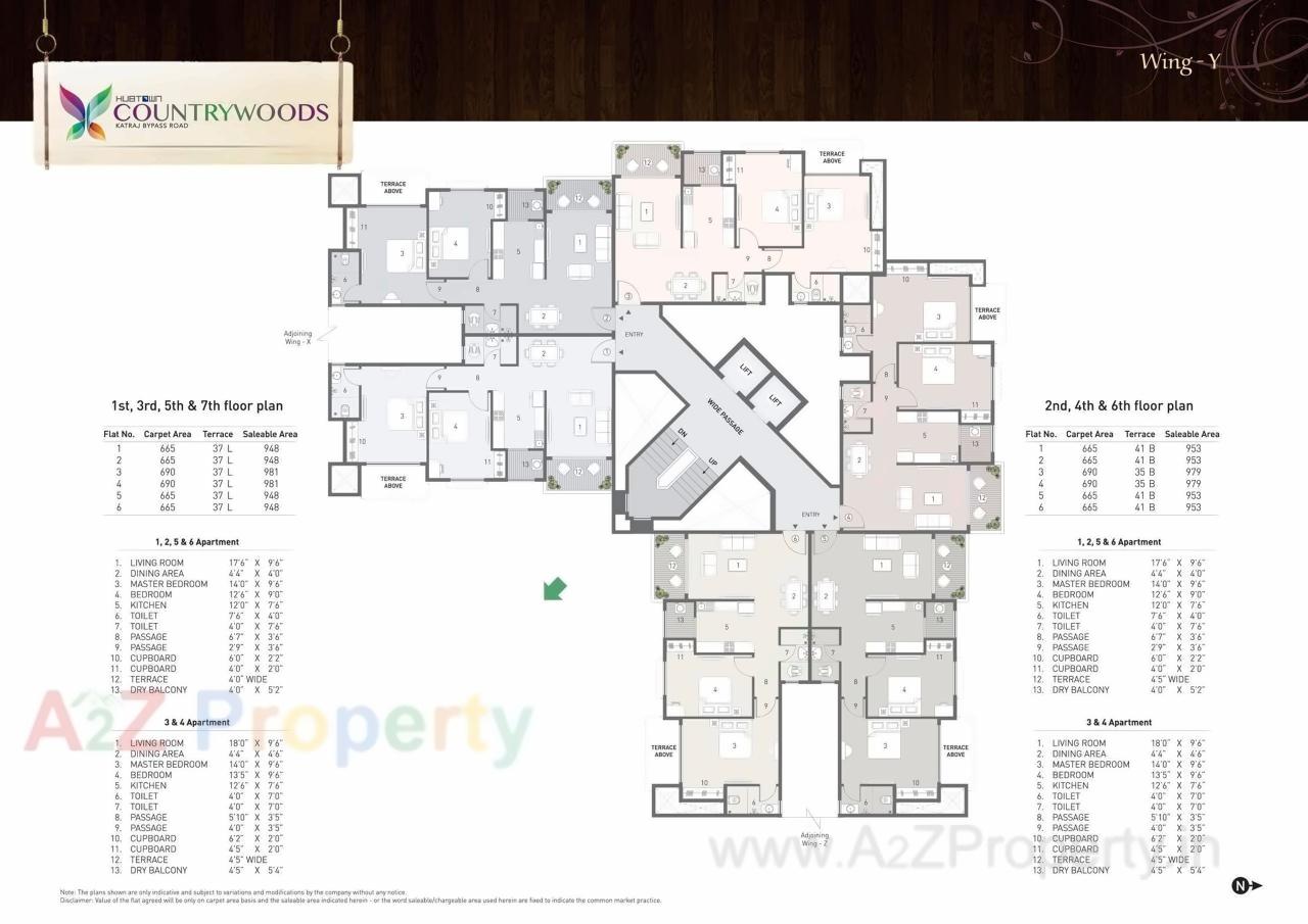 Layout of real estate project Hubtown Countrywoods  5 located at Kondhwa-bk, Pune, Maharashtra
