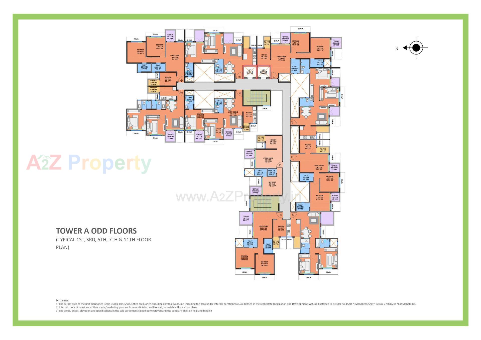 Layout of real estate project Impero located at Ouatade-handewadi, Pune, Maharashtra
