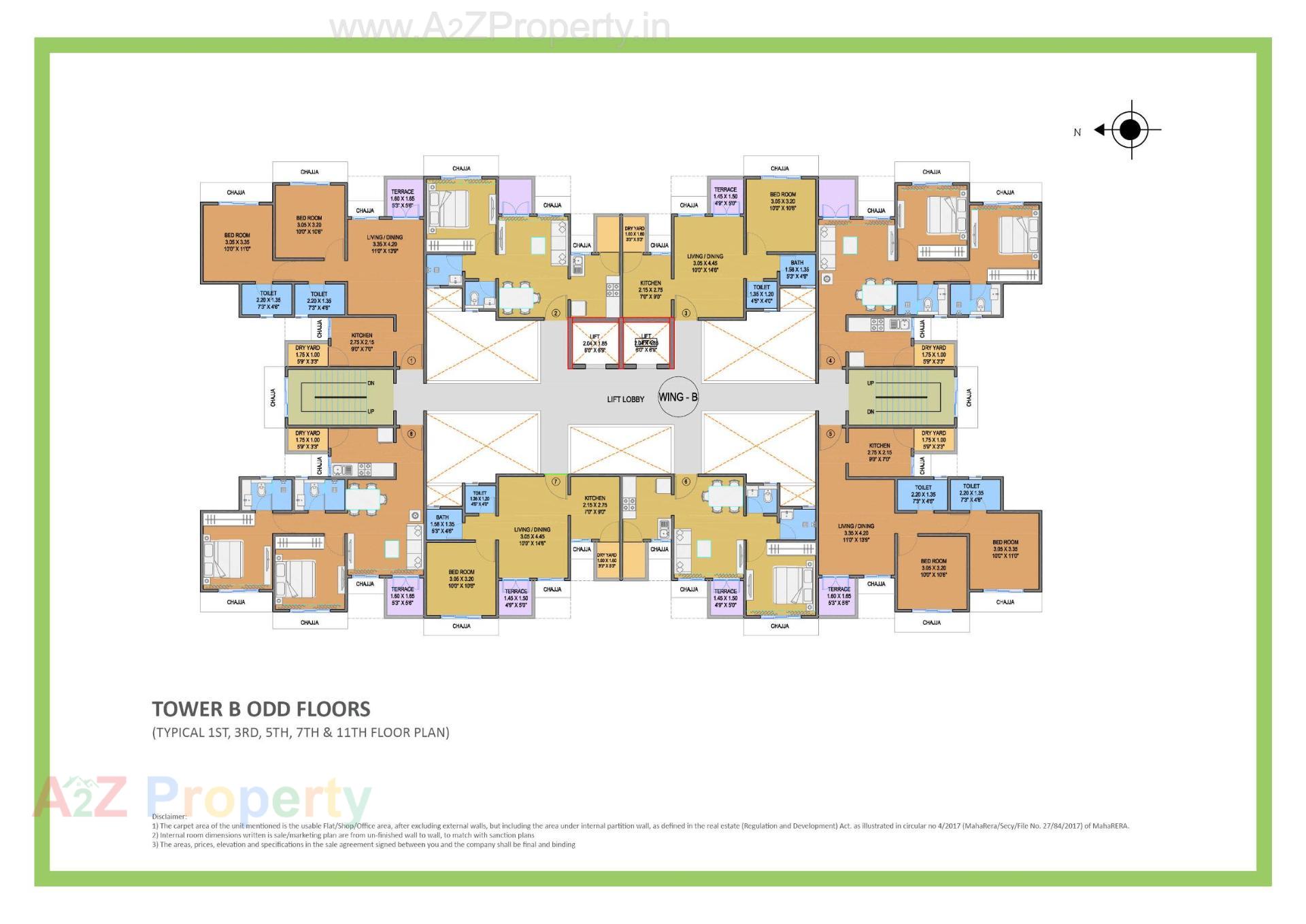 Layout of real estate project Impero located at Ouatade-handewadi, Pune, Maharashtra