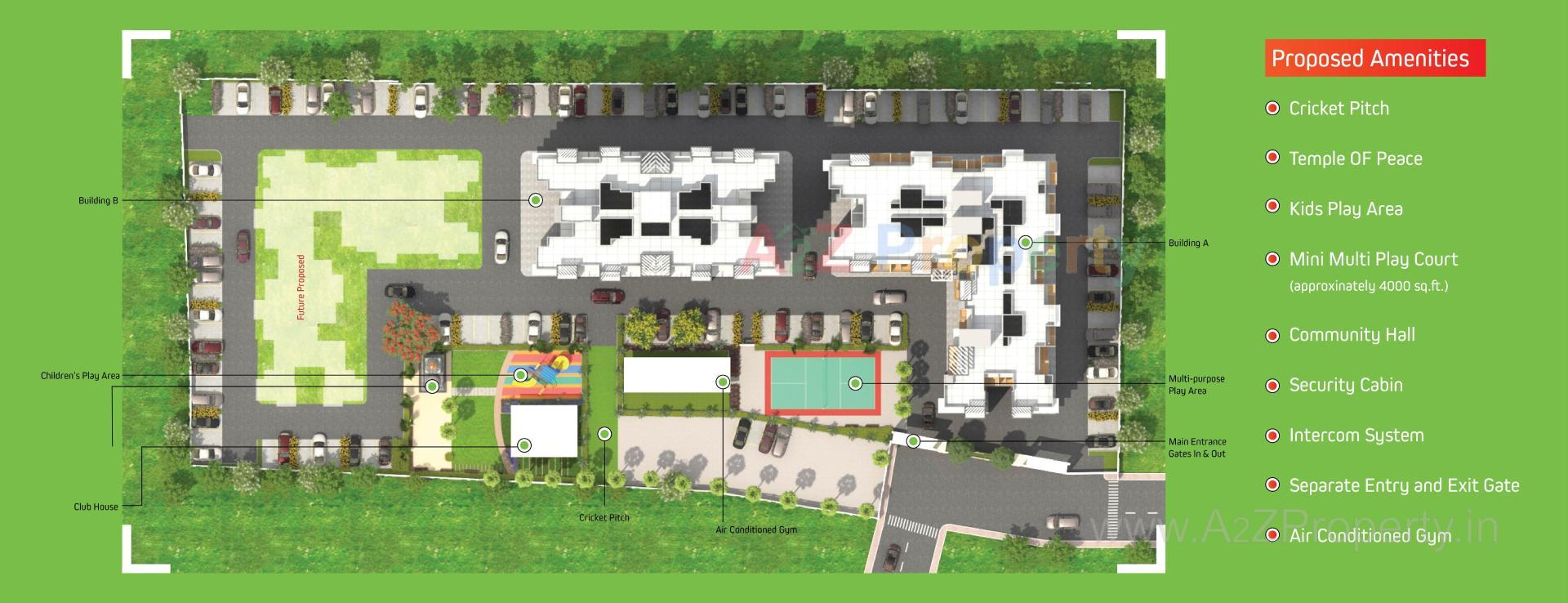Layout of real estate project Impero located at Ouatade-handewadi, Pune, Maharashtra