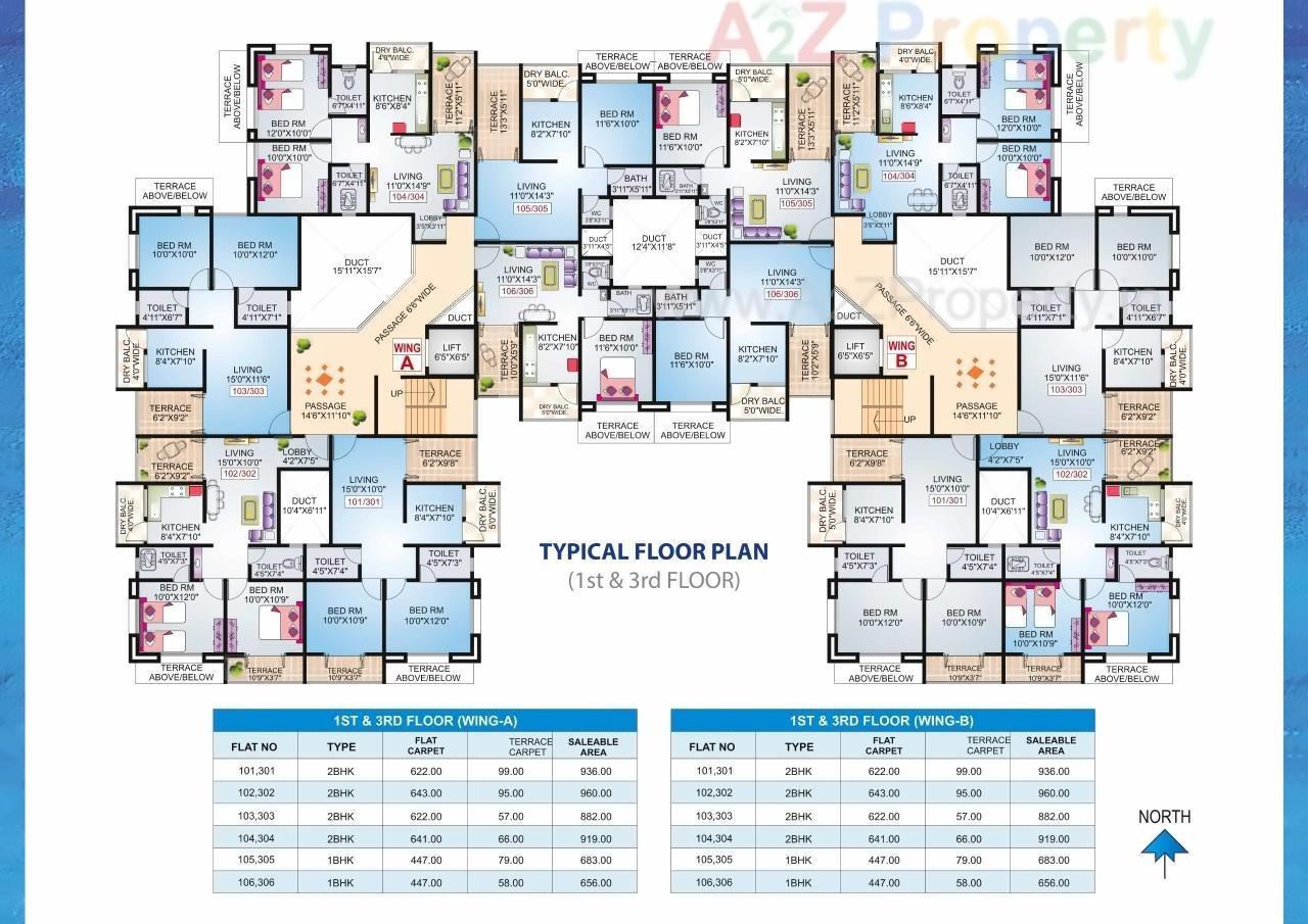 Layout of real estate project Impulse Residency located at Lohgaon, Pune, Maharashtra