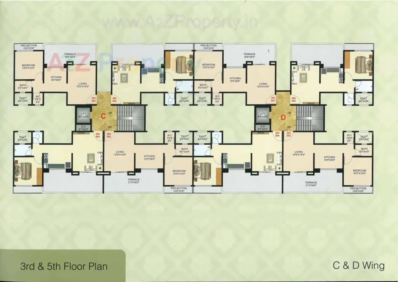 Layout of real estate project Indrayani Complex located at Dehu, Pune, Maharashtra