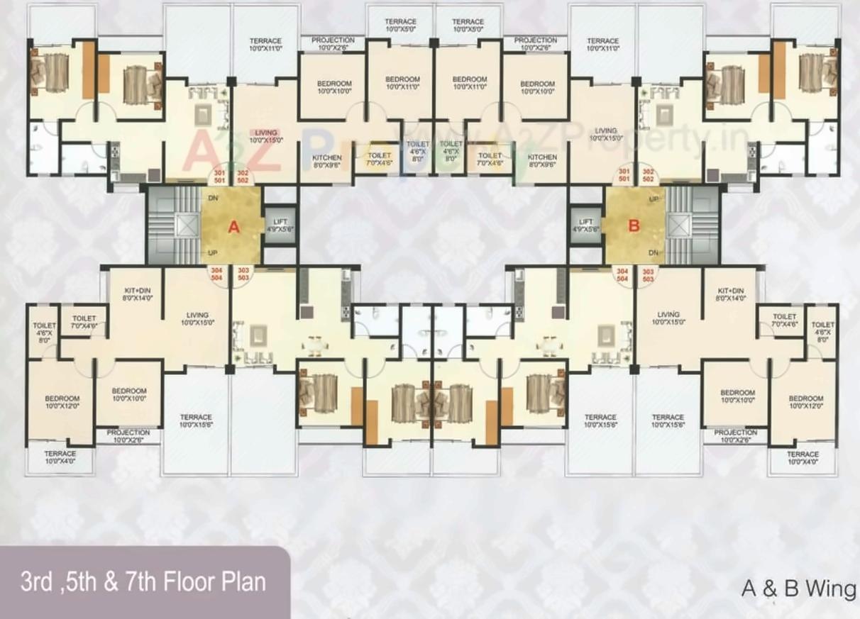 Layout of real estate project Indrayani Complex located at Dehu, Pune, Maharashtra