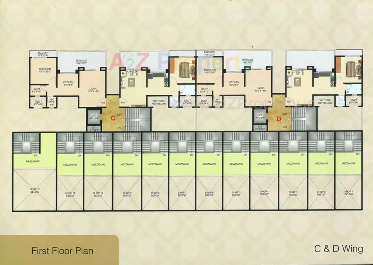 Layout of real estate project Indrayani Complex located at Dehu, Pune, Maharashtra
