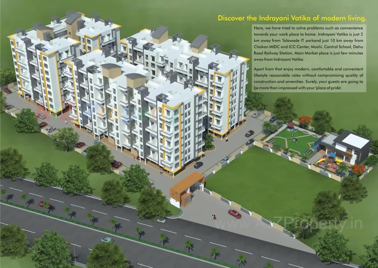3D Elevation of real estate project Indrayani Vatika located at Dehu, Pune, Maharashtra