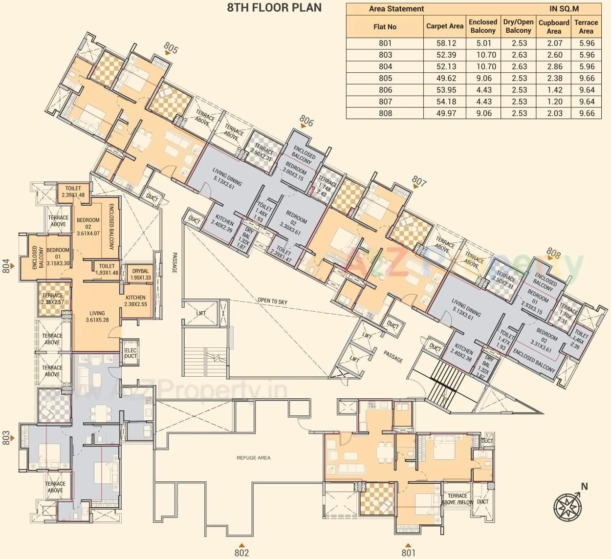 Layout of real estate project Ionia located at Chande, Pune, Maharashtra