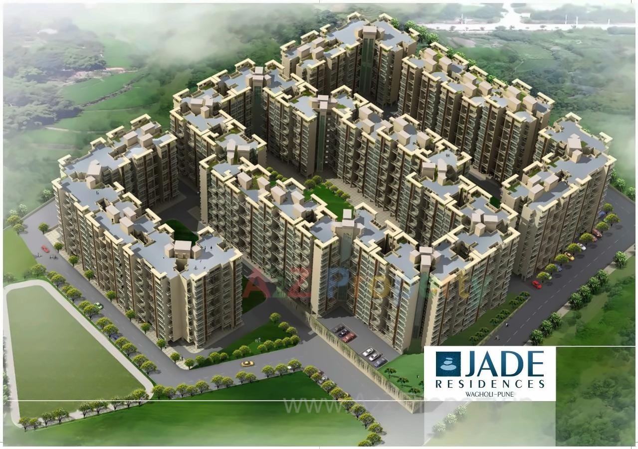 3D Elevation of real estate project Jade Residences located at Wagholi, Pune, Maharashtra