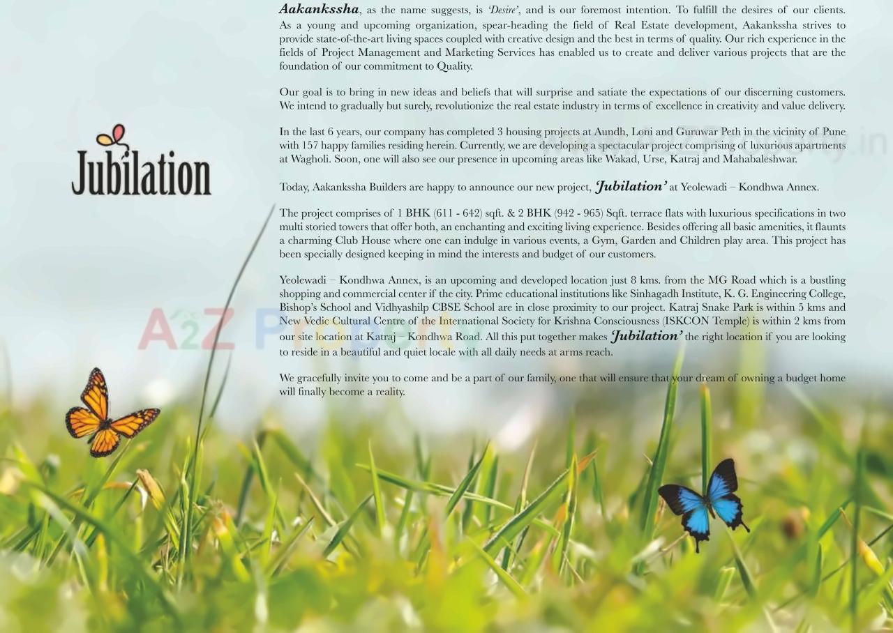 of real estate project Jubilation located at Wagholi, Pune, Maharashtra