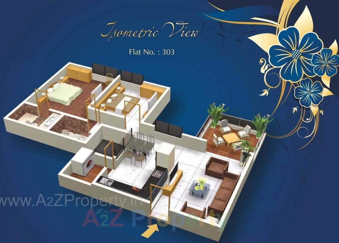 Layout of real estate project Kaizen located at Pune-m-corp, Pune, Maharashtra