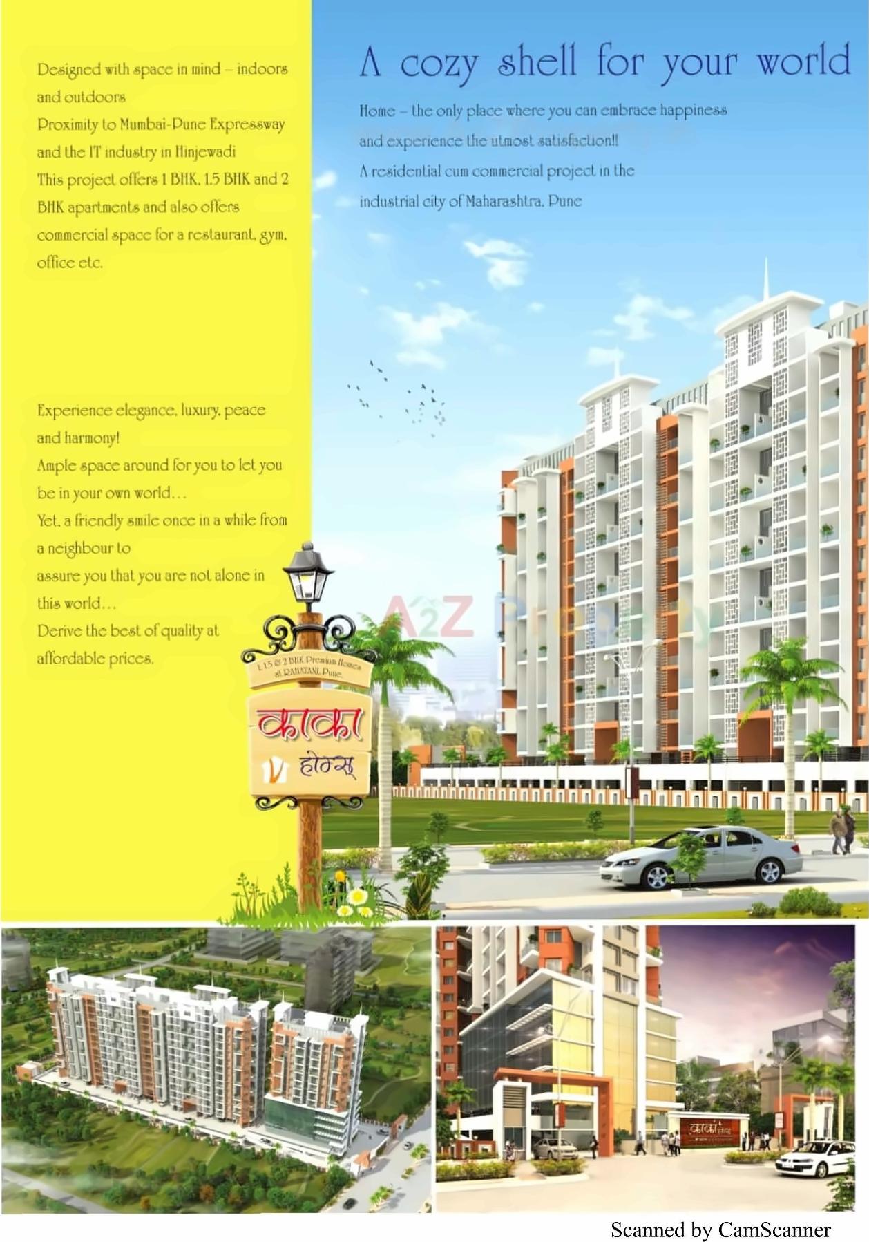 3D Elevation of real estate project Kaka Homes located at Pimpri-chinchawad-m-corp, Pune, Maharashtra