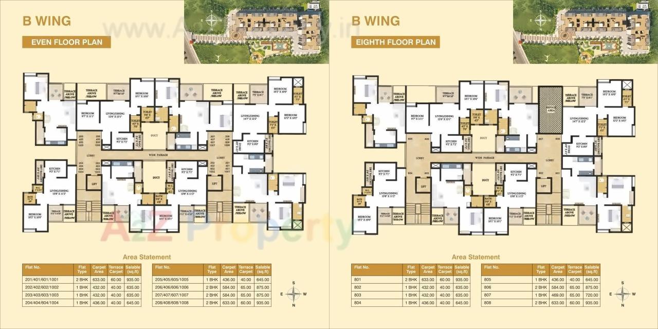 Layout of real estate project Kalash located at Kasar-amboli, Pune, Maharashtra