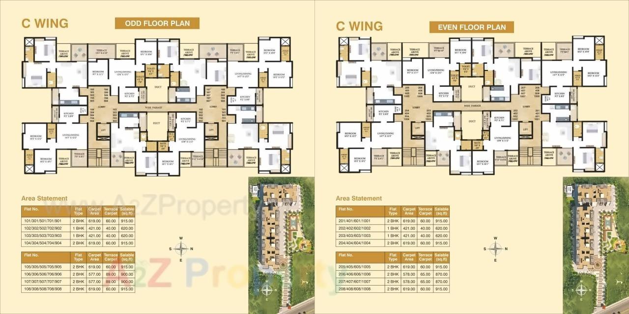 Layout of real estate project Kalash located at Kasar-amboli, Pune, Maharashtra