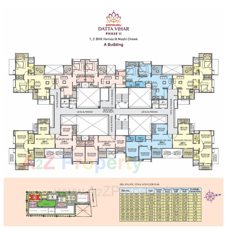 2a 1 of real estate project Kamalraj Datta Vihar located at Pimpri-chinchawad-m-corp, Pune, Maharashtra