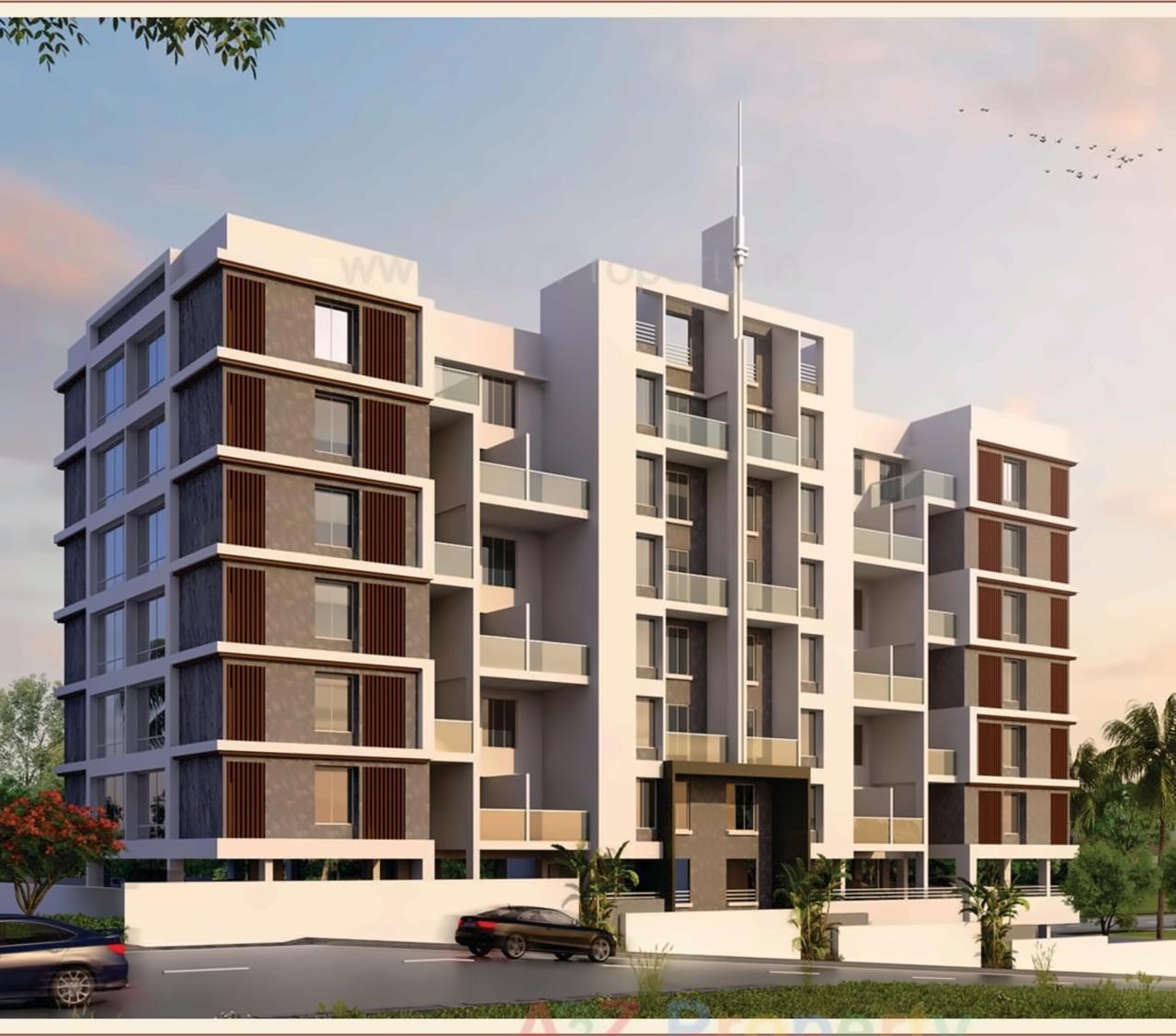 3D Elevation of real estate project Kanhaiya Majesty located at Baner, Pune, Maharashtra