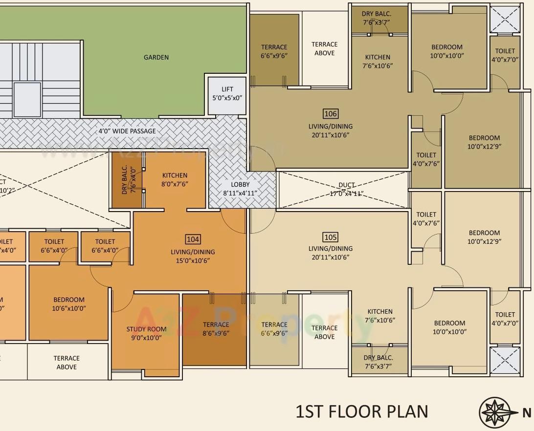 Layout of real estate project Kanhaiya Majesty located at Baner, Pune, Maharashtra