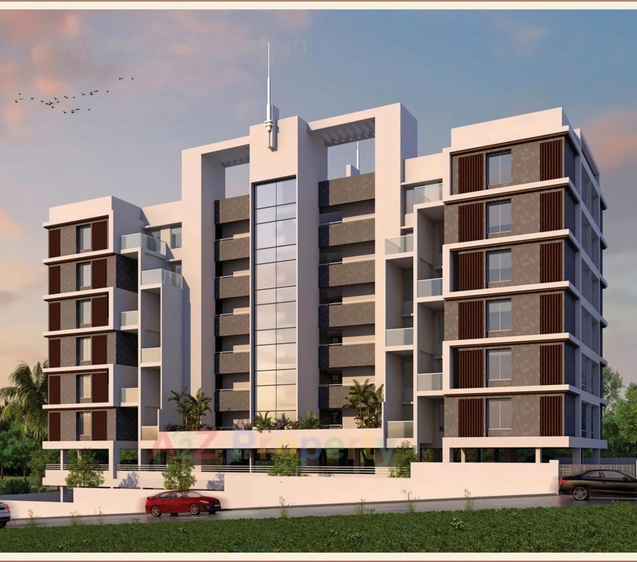 3D Elevation of real estate project Kanhaiya Majesty located at Baner, Pune, Maharashtra