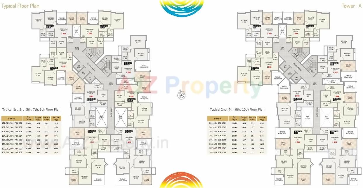 Layout of real estate project Karan Suncoast located at Bavadhan-bk, Pune, Maharashtra