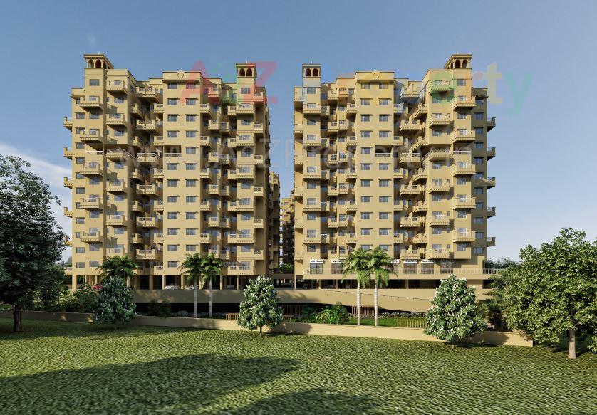 3D Elevation of real estate project Kesar Tree Town located at Pimpri-chinchawad-m-corp, Pune, Maharashtra