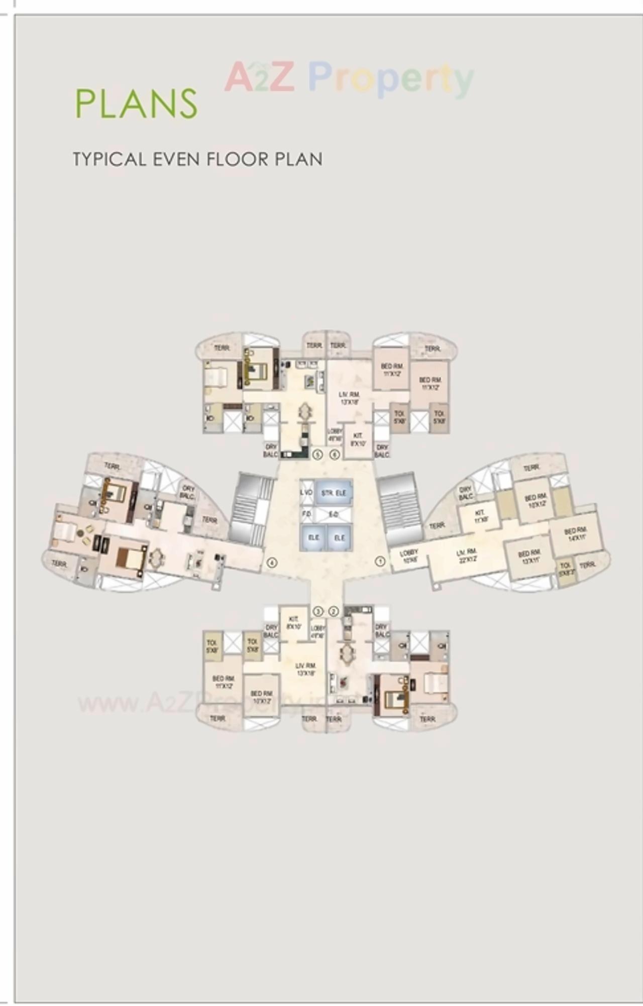 Layout of real estate project Keystone Altura located at Wakad, Pune, Maharashtra