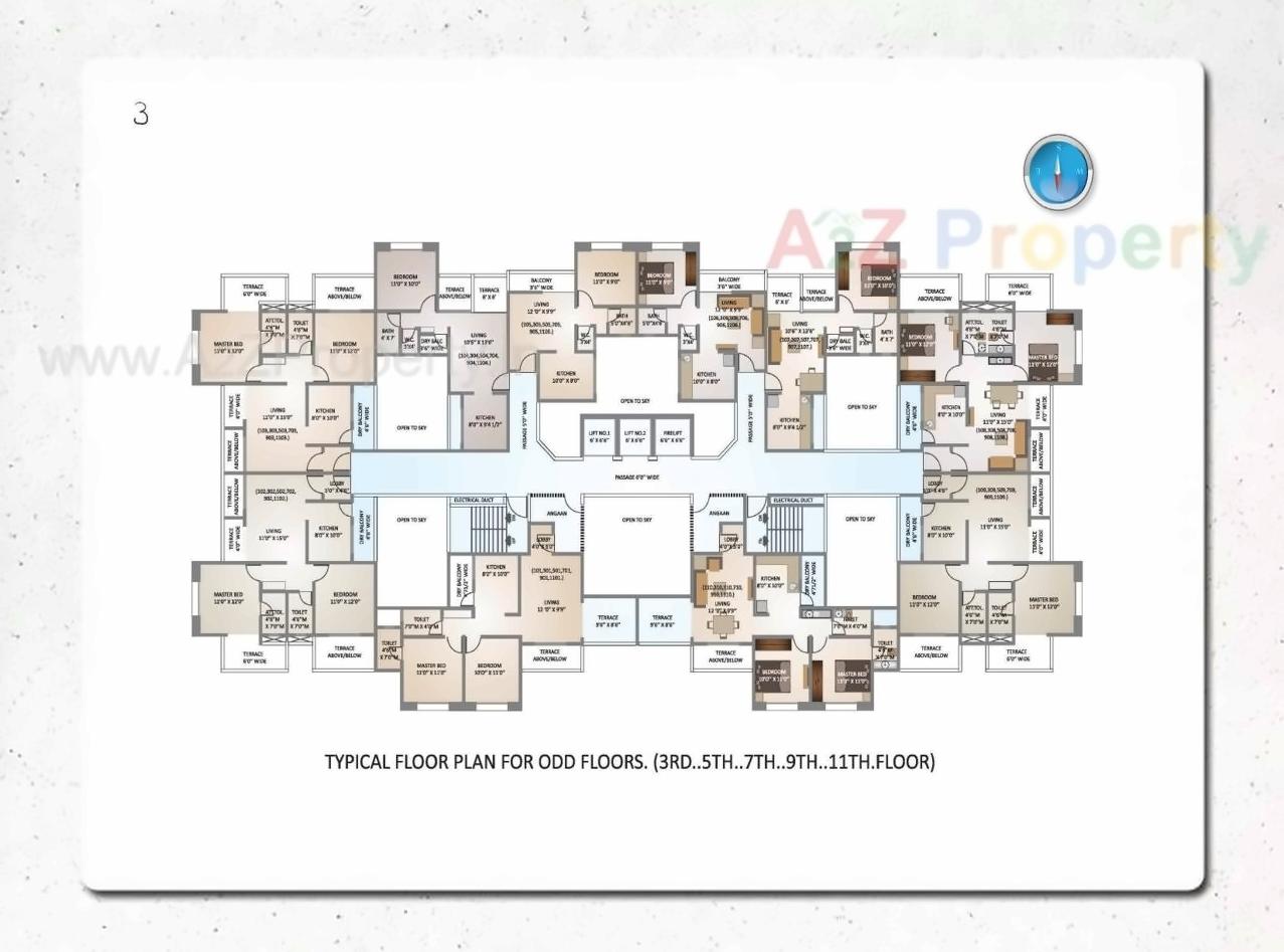 Layout of real estate project Kohinoor Begonia located at Varale, Pune, Maharashtra