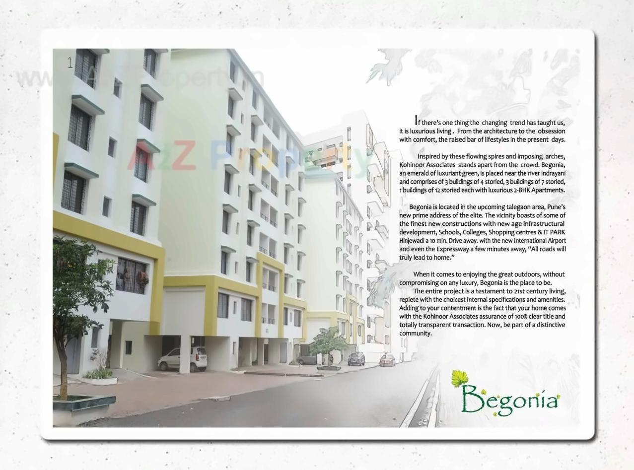  of real estate project Kohinoor Begonia located at Varale, Pune, Maharashtra