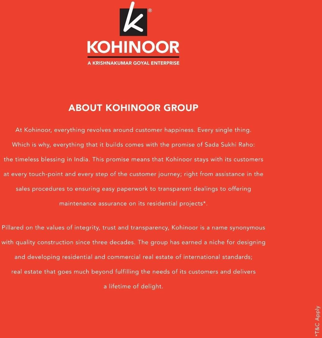  of real estate project Kohinoor Coral located at Pune-m-corp, Pune, Maharashtra