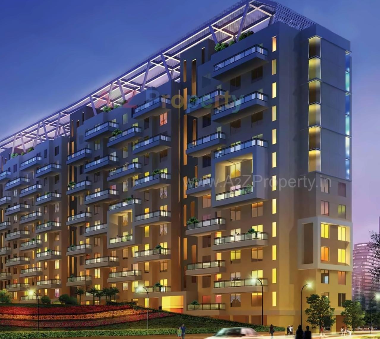3D Elevation of real estate project Konark Orchid J located at Wagholi, Pune, Maharashtra