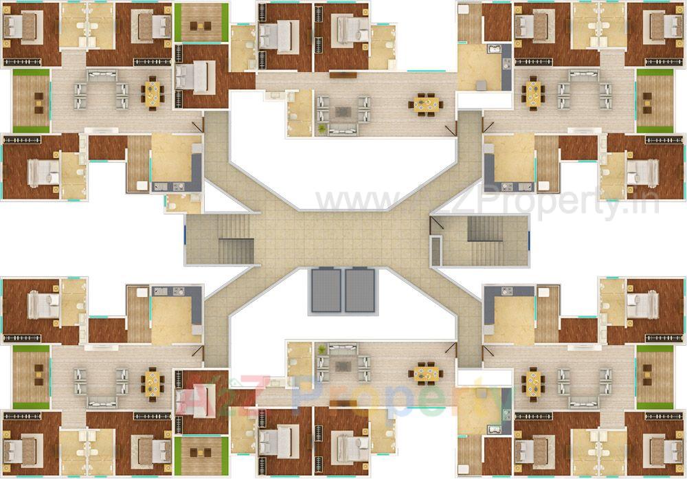 Odd Floor Plan of real estate project Konark Riva located at Mundhawa, Pune, Maharashtra