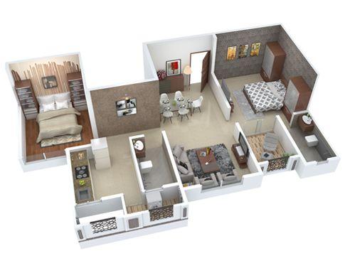 2bhk of real estate project Konark Virtue located at Mundhawa, Pune, Maharashtra