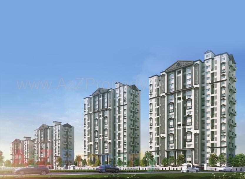 3D Elevation of real estate project Konark Virtue located at Mundhawa, Pune, Maharashtra