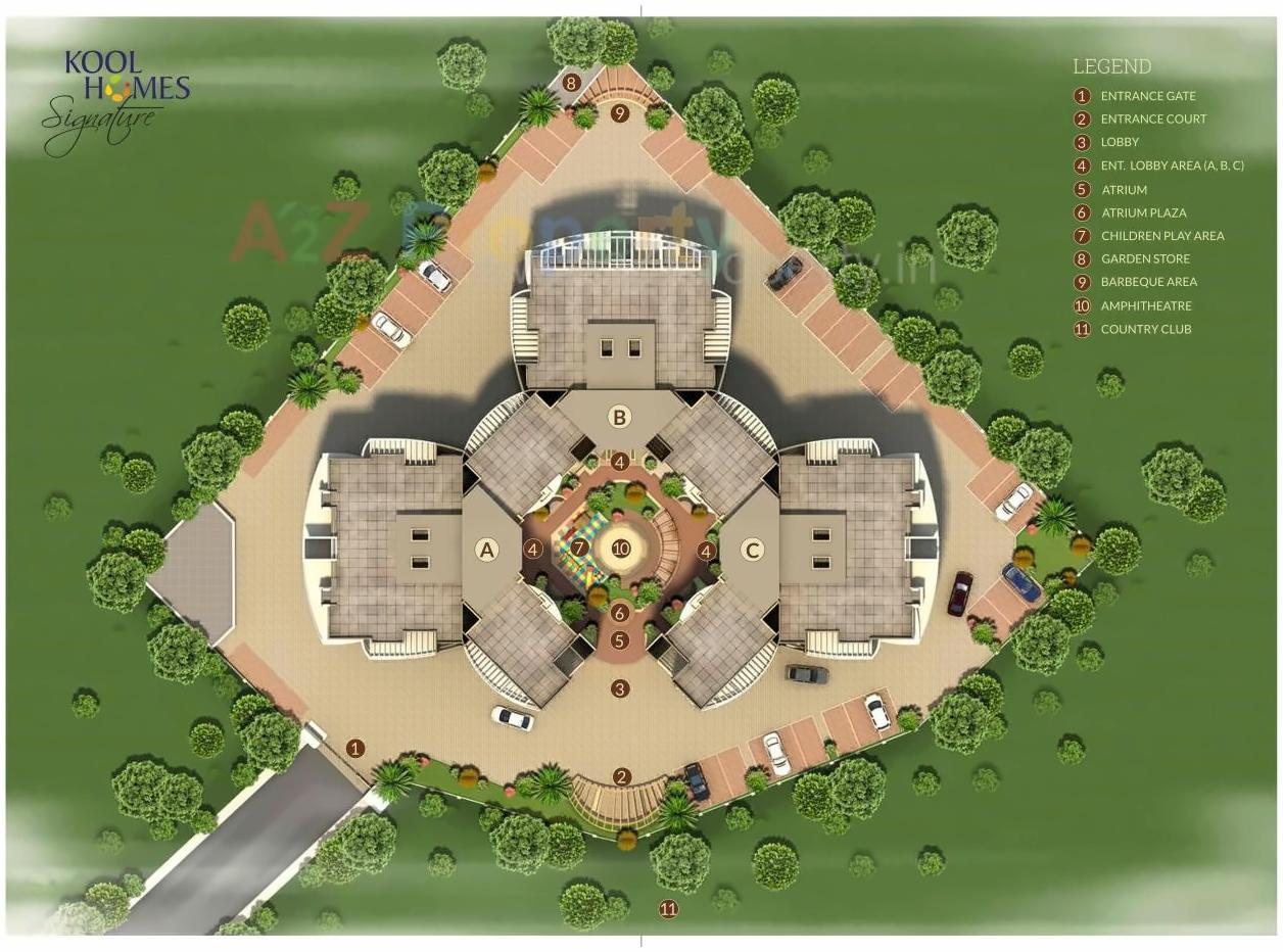 Layout of real estate project Kool Homes Signature located at Undri, Pune, Maharashtra