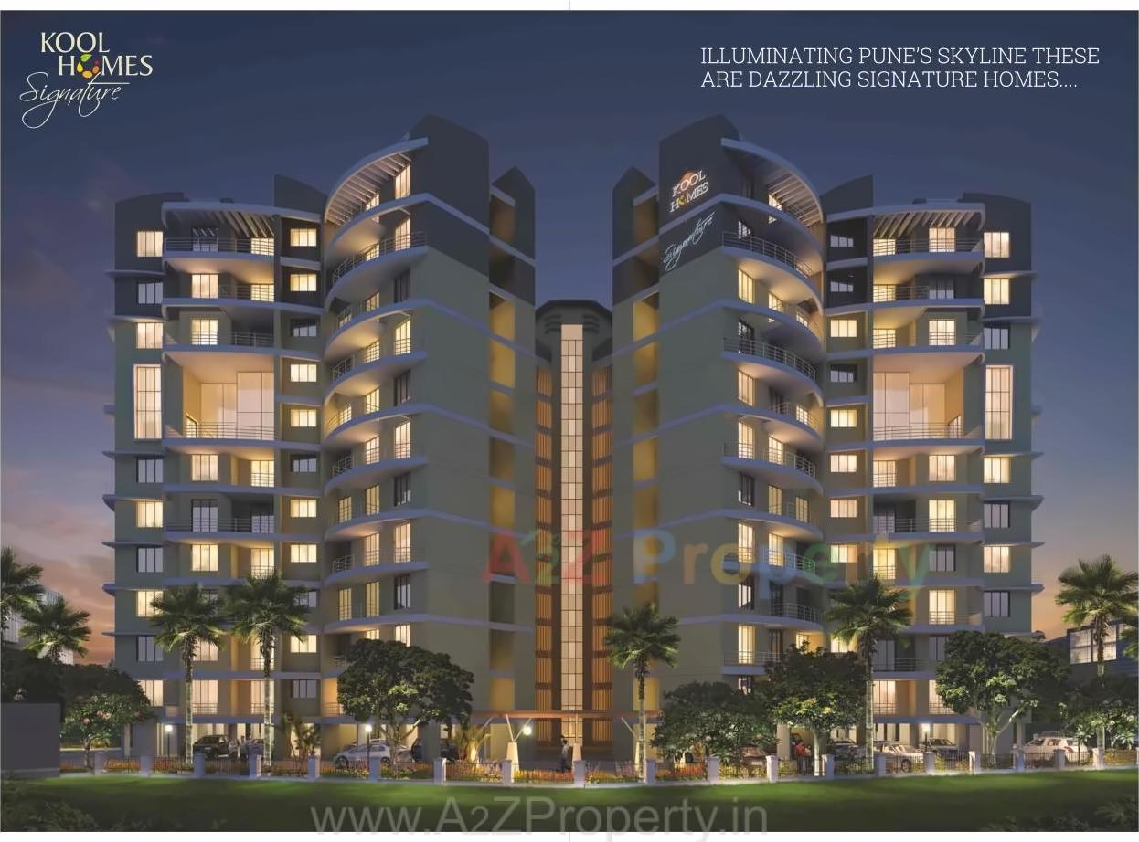 3D Elevation of real estate project Kool Homes Signature located at Undri, Pune, Maharashtra