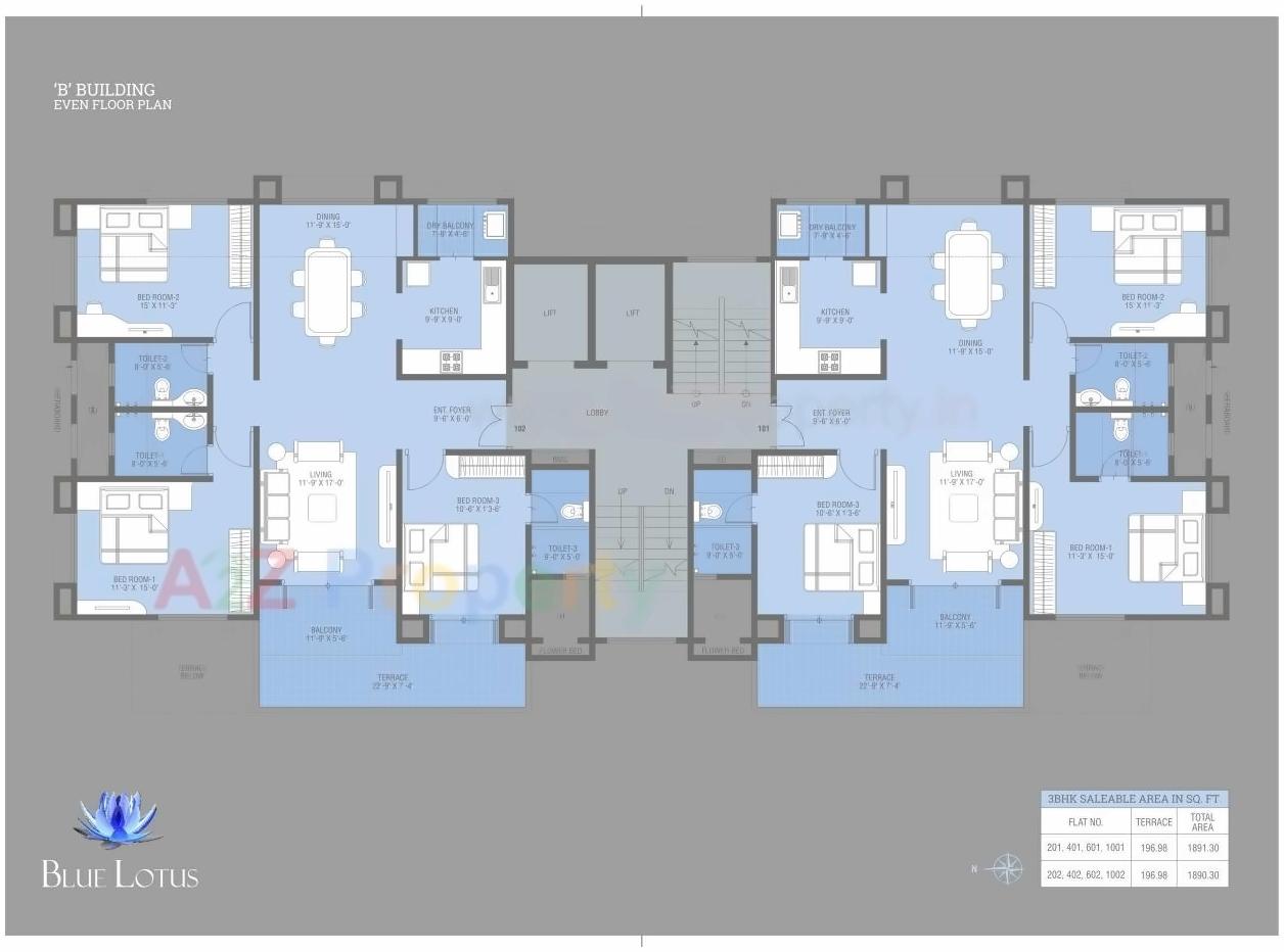 Layout of real estate project Koolhomes Blue Lotus located at Pune-cb, Pune, Maharashtra
