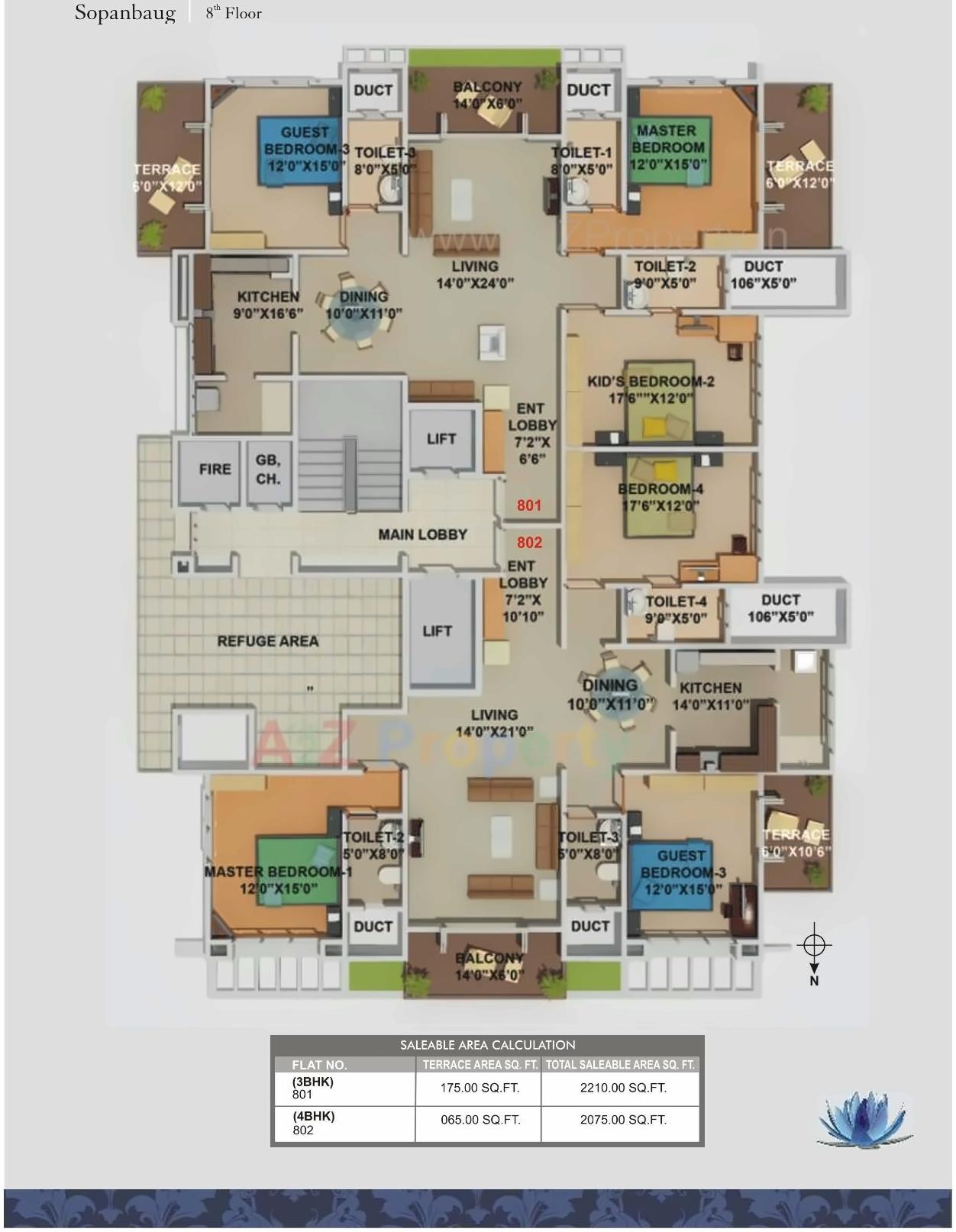 Layout of real estate project Koolhomes Blue Lotus located at Pune-cb, Pune, Maharashtra