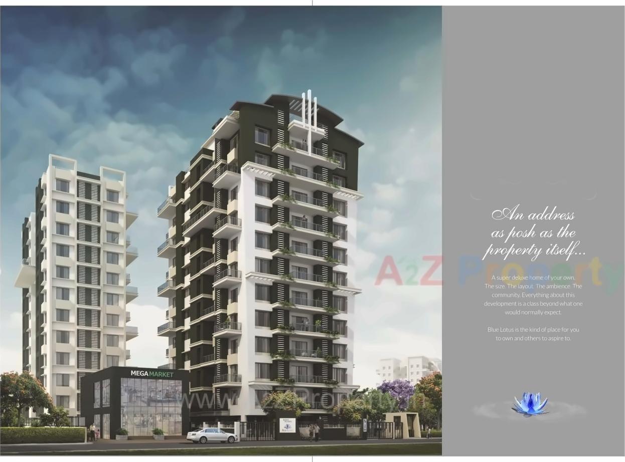 3D Elevation of real estate project Koolhomes Blue Lotus located at Pune-cb, Pune, Maharashtra