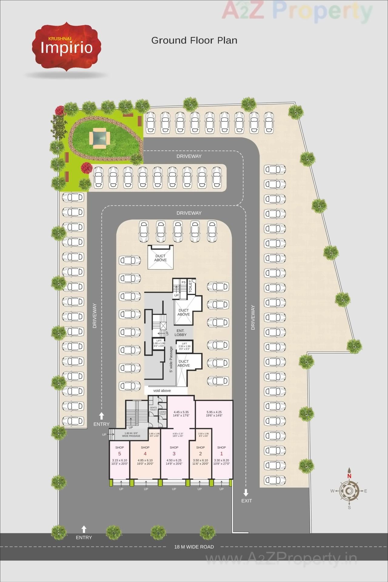 Layout of real estate project Krushnai Impirio located at Pimpri-chinchawad-m-corp, Pune, Maharashtra