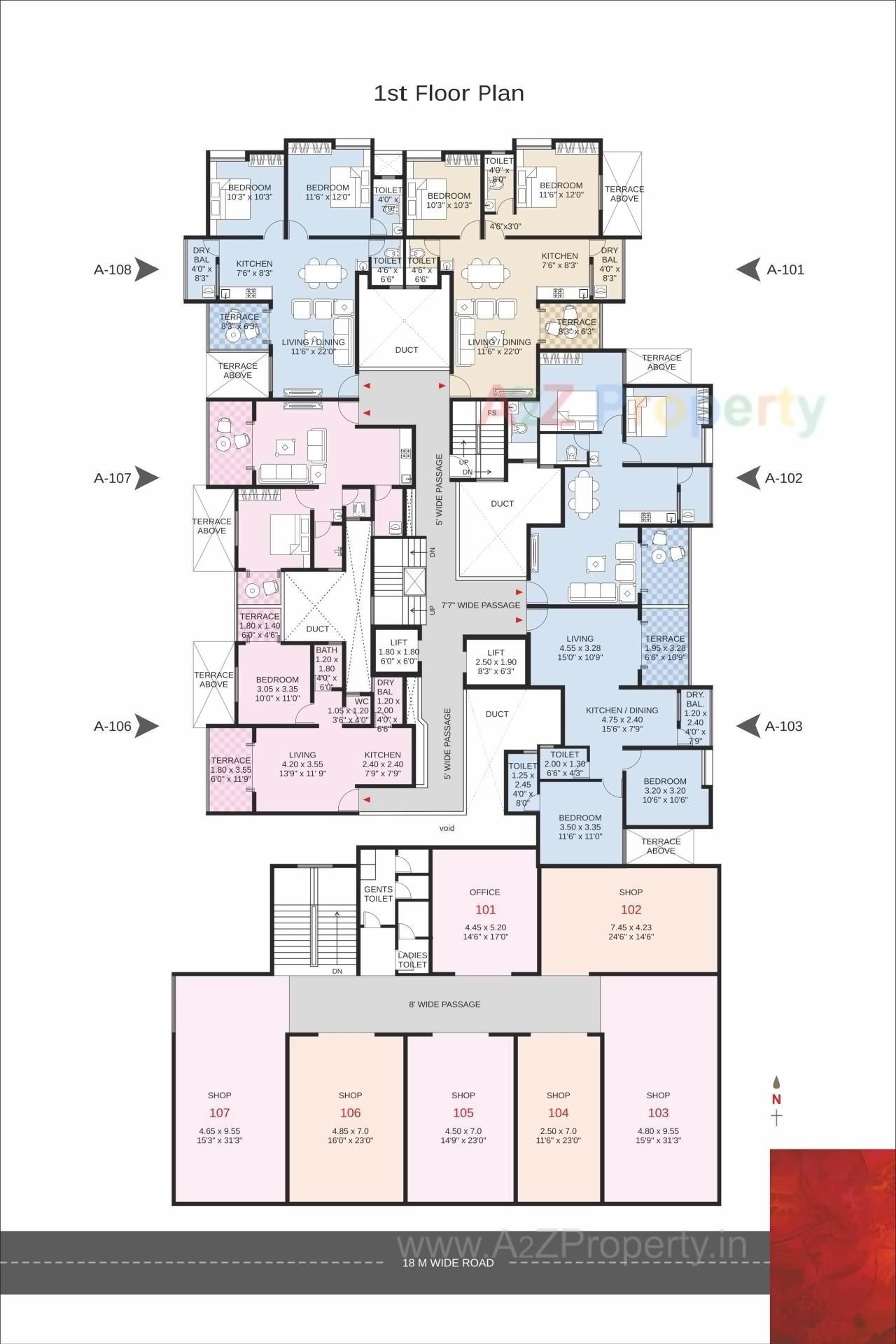 Layout of real estate project Krushnai Impirio located at Pimpri-chinchawad-m-corp, Pune, Maharashtra