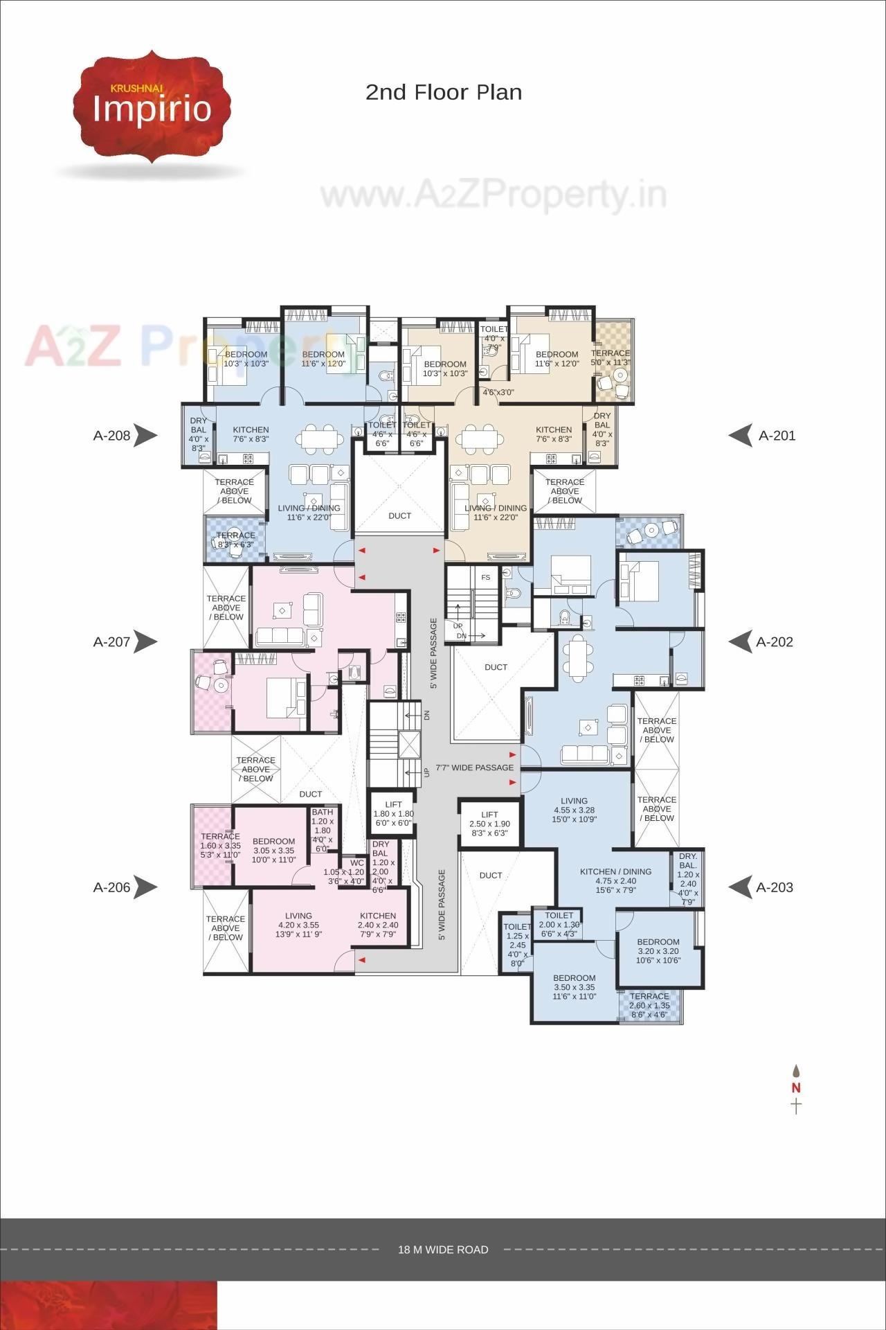Layout of real estate project Krushnai Impirio located at Pimpri-chinchawad-m-corp, Pune, Maharashtra