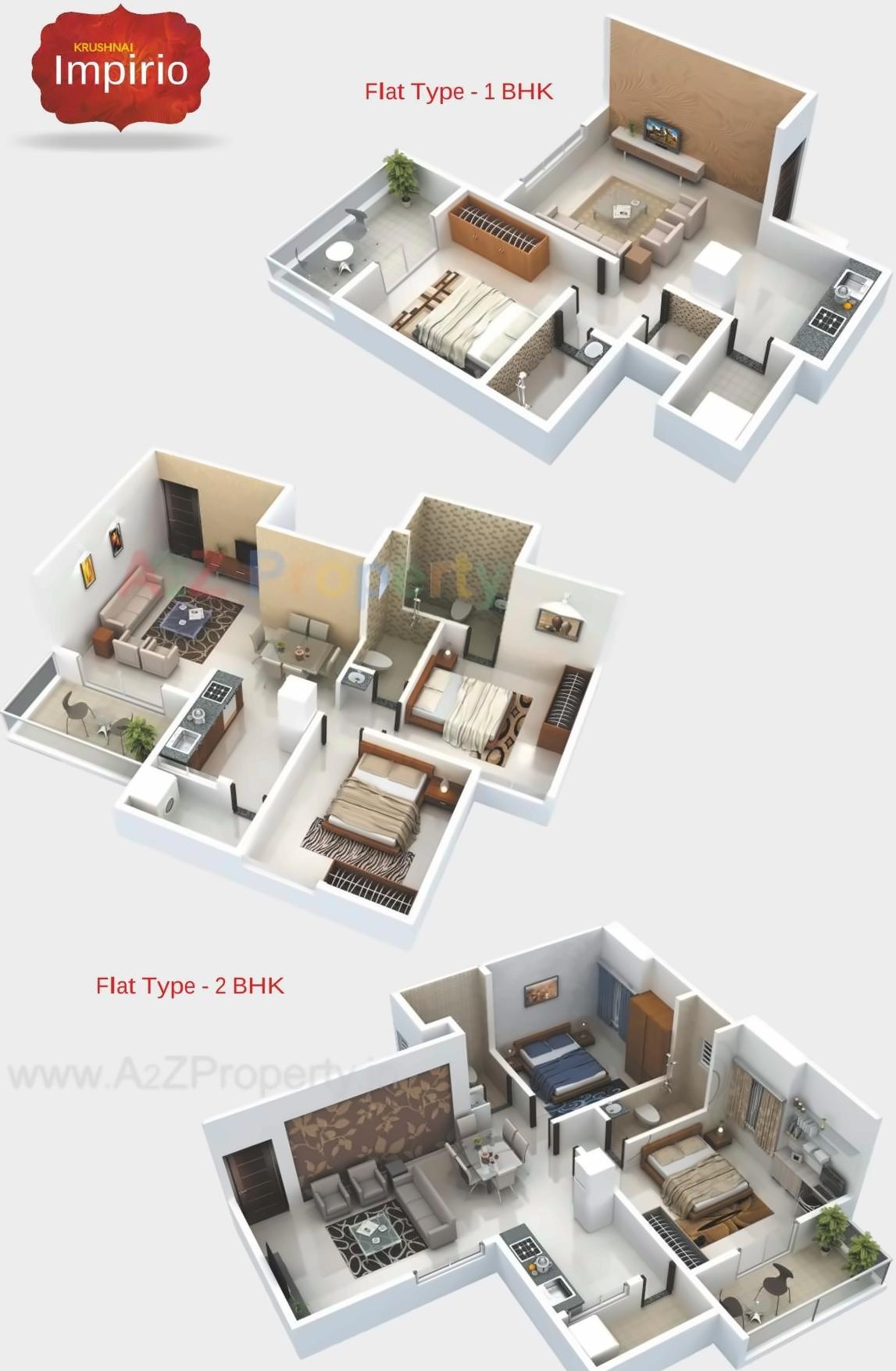 Layout of real estate project Krushnai Impirio located at Pimpri-chinchawad-m-corp, Pune, Maharashtra