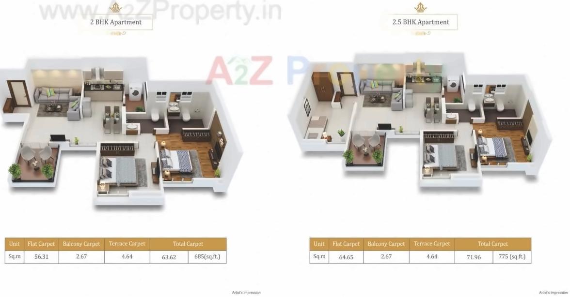 Layout of real estate project Kuber Imperia located at Wakad, Pune, Maharashtra