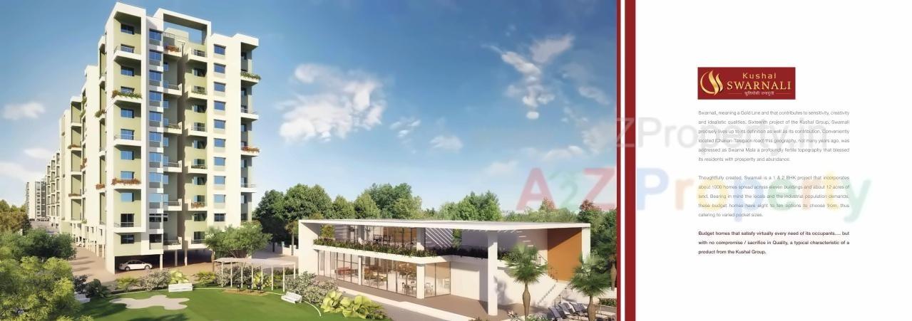 3D Elevation of real estate project Kushal Swarnali located at Kharabwadi-ct, Pune, Maharashtra