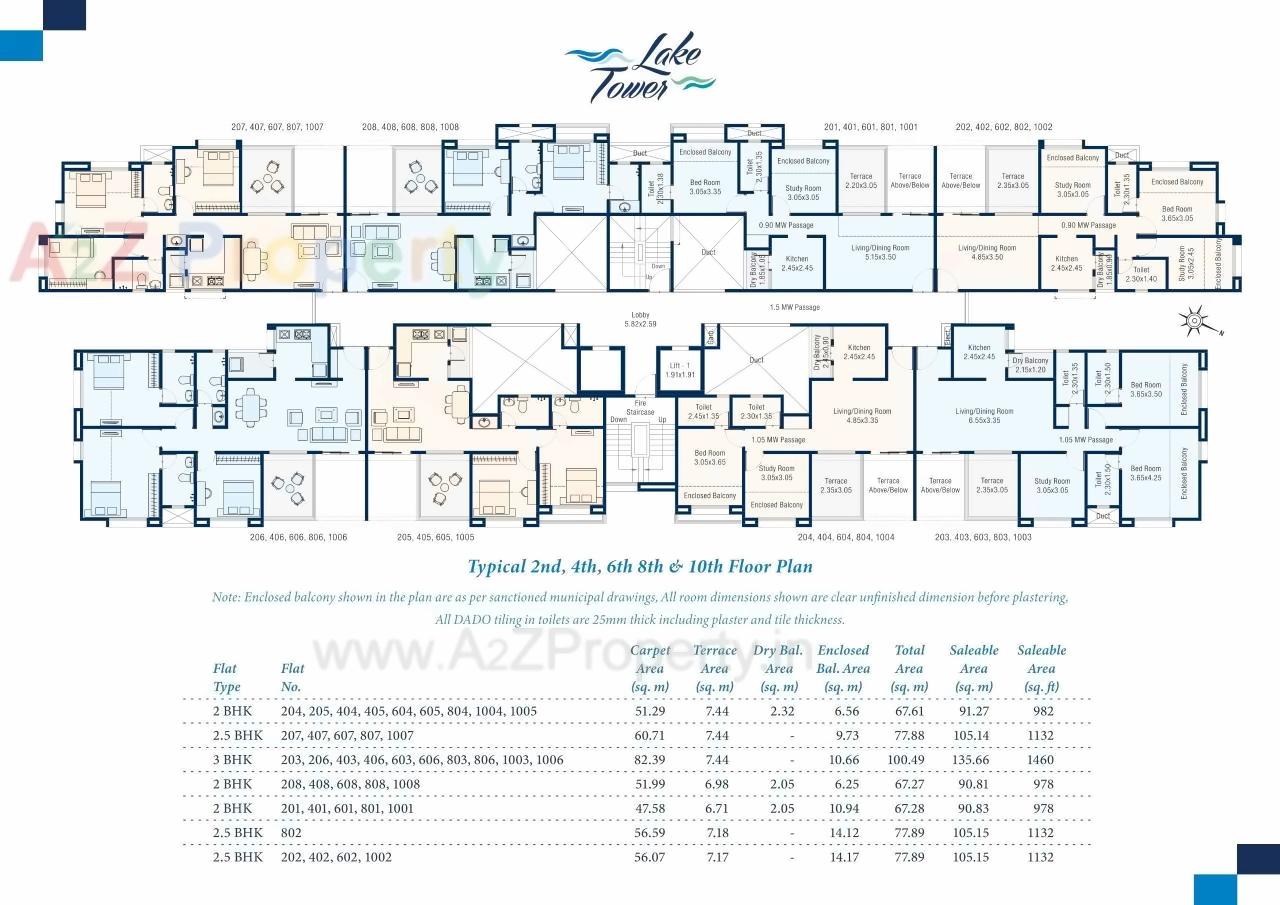 Layout of real estate project Lake Tower located at Wagholi, Pune, Maharashtra