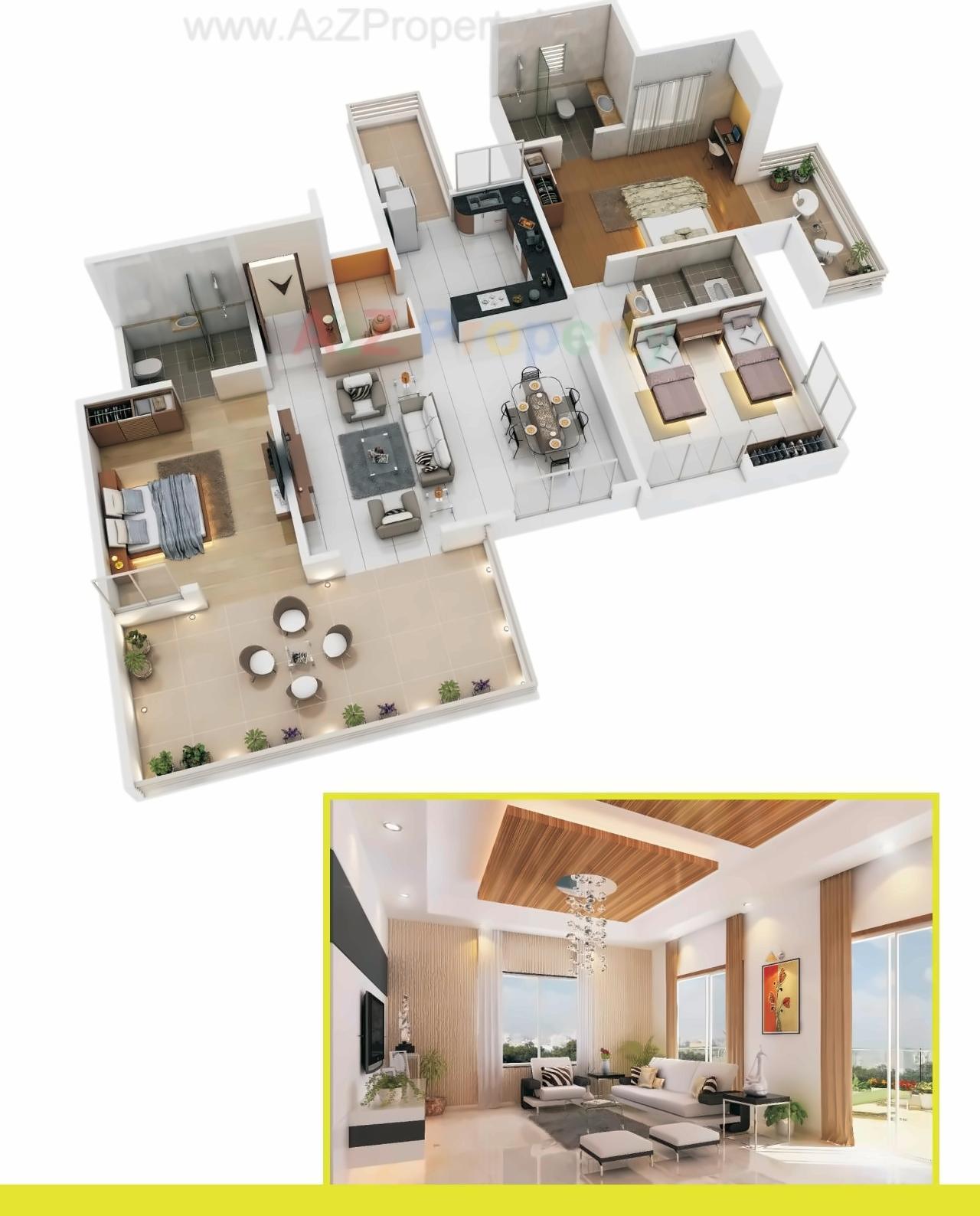 Layout of real estate project Lali Residency located at Pune-m-corp, Pune, Maharashtra