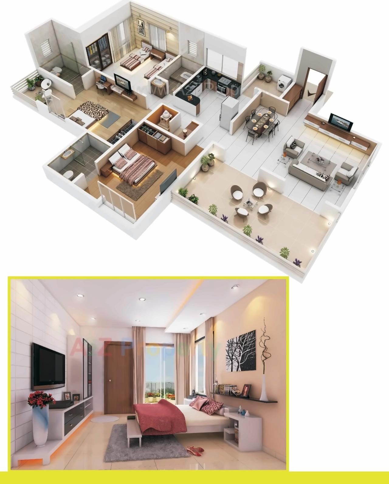Layout of real estate project Lali Residency located at Pune-m-corp, Pune, Maharashtra