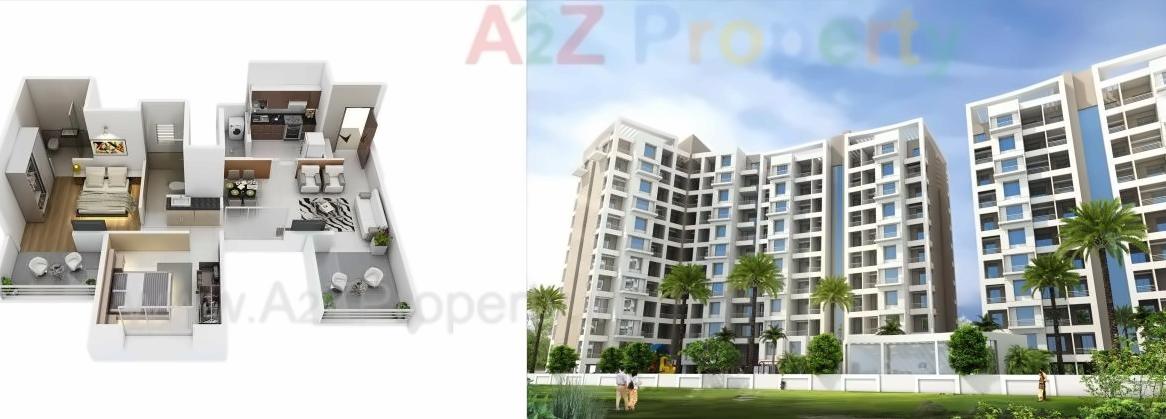 3D Elevation of real estate project Lamelosa located at Wakad, Pune, Maharashtra