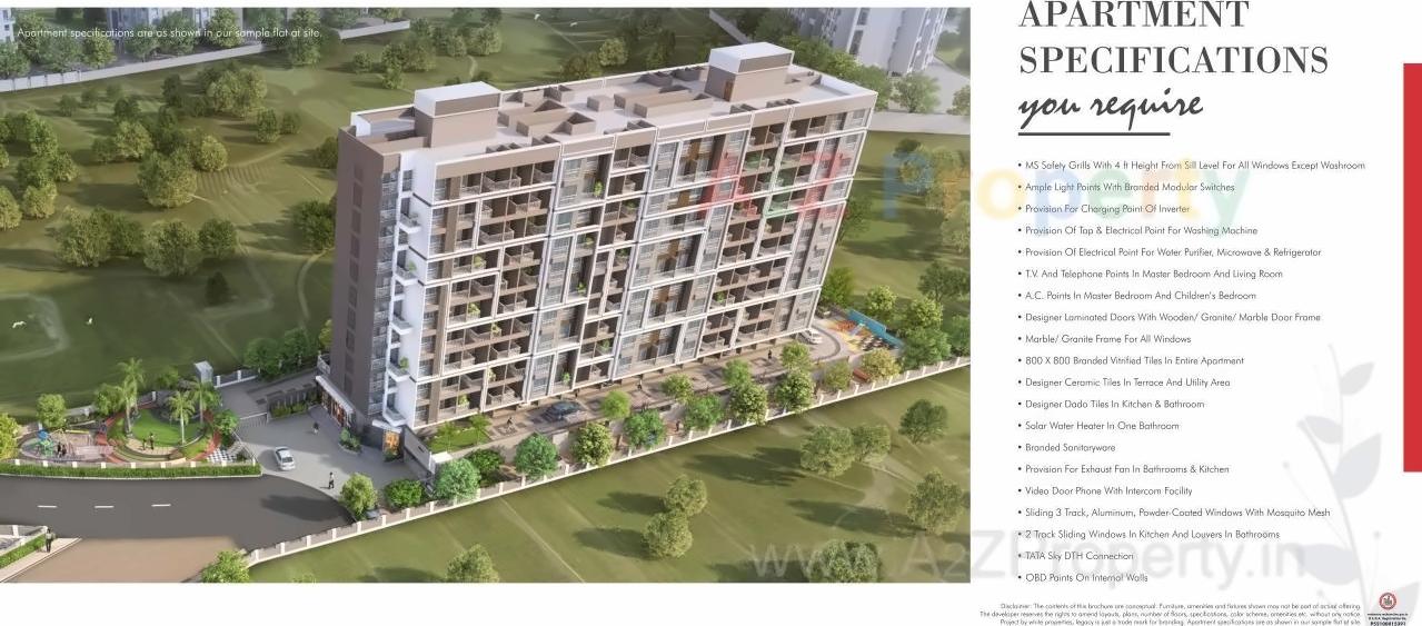 3D Elevation of real estate project Legacy Bliss located at Wakad, Pune, Maharashtra