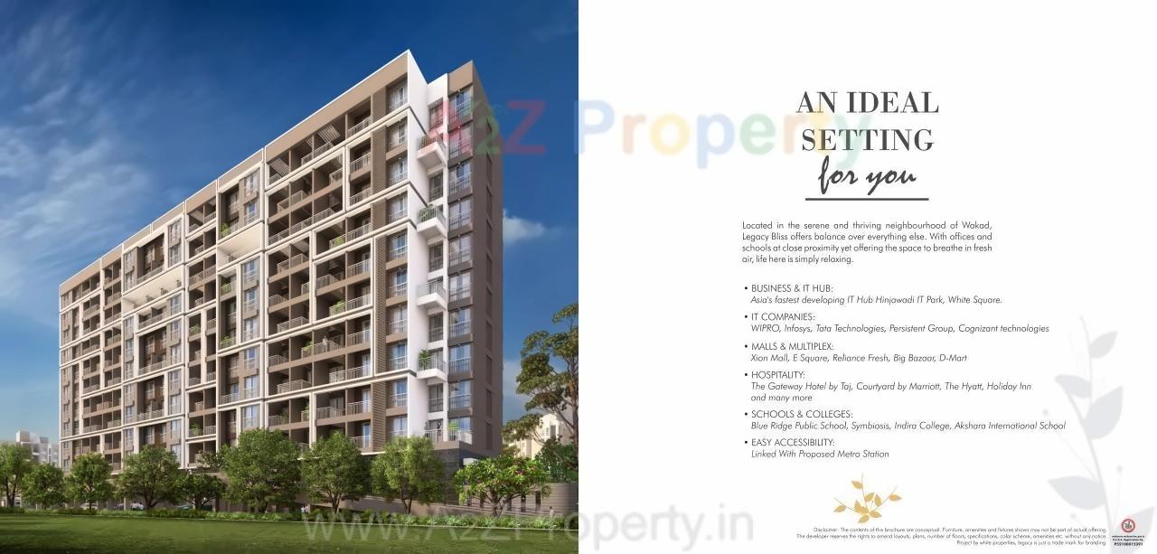 3D Elevation of real estate project Legacy Bliss located at Wakad, Pune, Maharashtra