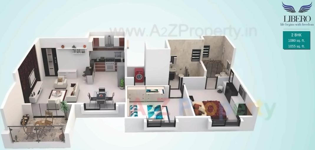 Layout of real estate project Libero located at Warje, Pune, Maharashtra